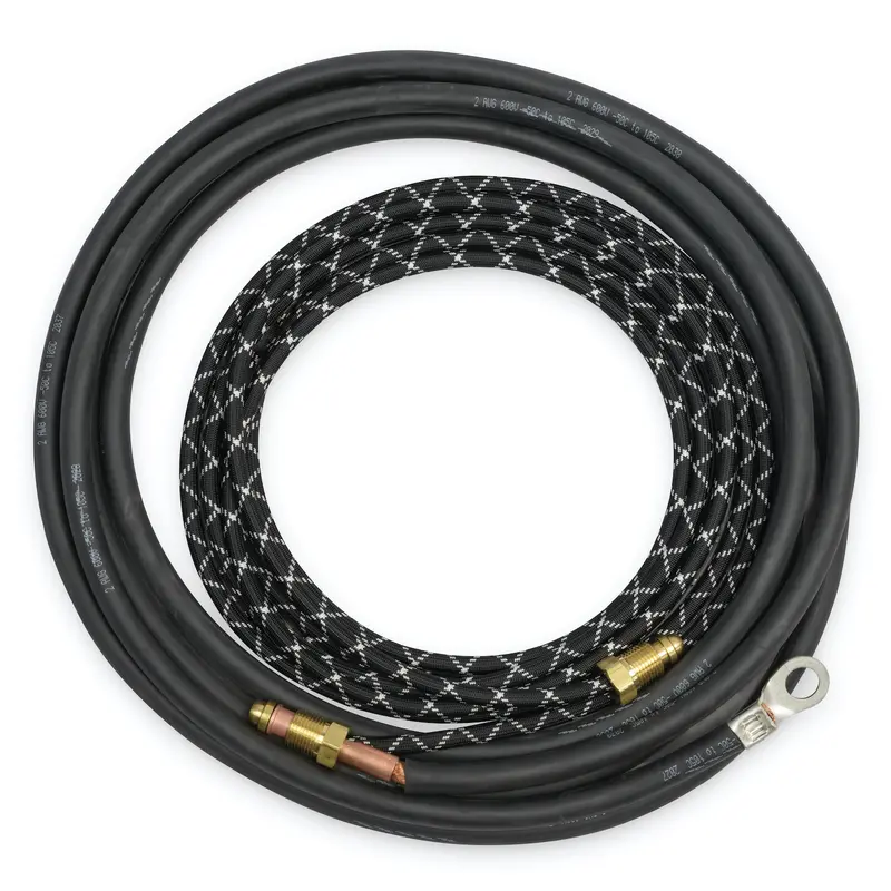 Weldcraft 25-Foot Braided Rubber Power Cable Pair – Model 46V30-2