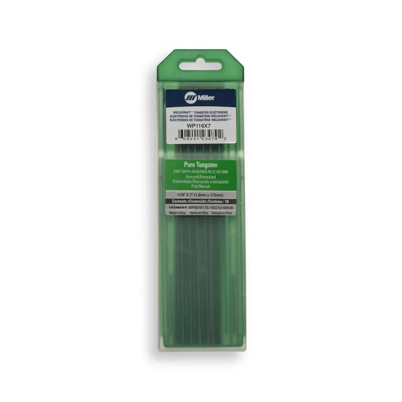 Weldcraft Pure Tungsten Electrodes (EWP) – Standard Grade for AC Welding
