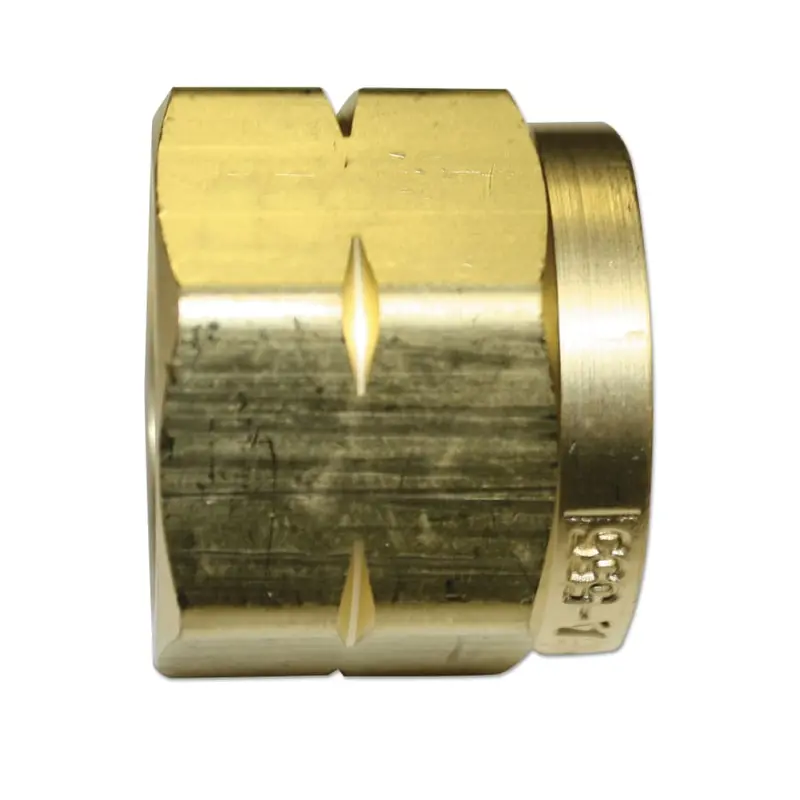 Western Brass LH Female Butane/Propane Nut – .908″-14 NGO, CGA-555 (72)
