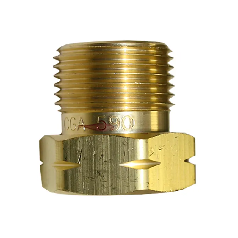 Western Brass LH Male Industrial Air Nut – .960″-14 NGO, CGA-590 (93)