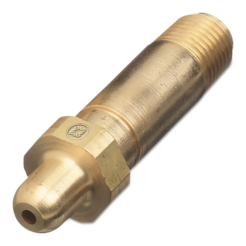 Western Brass Nipple: 1/4″ NPT, 2.5″, CGA-326 – 13-3