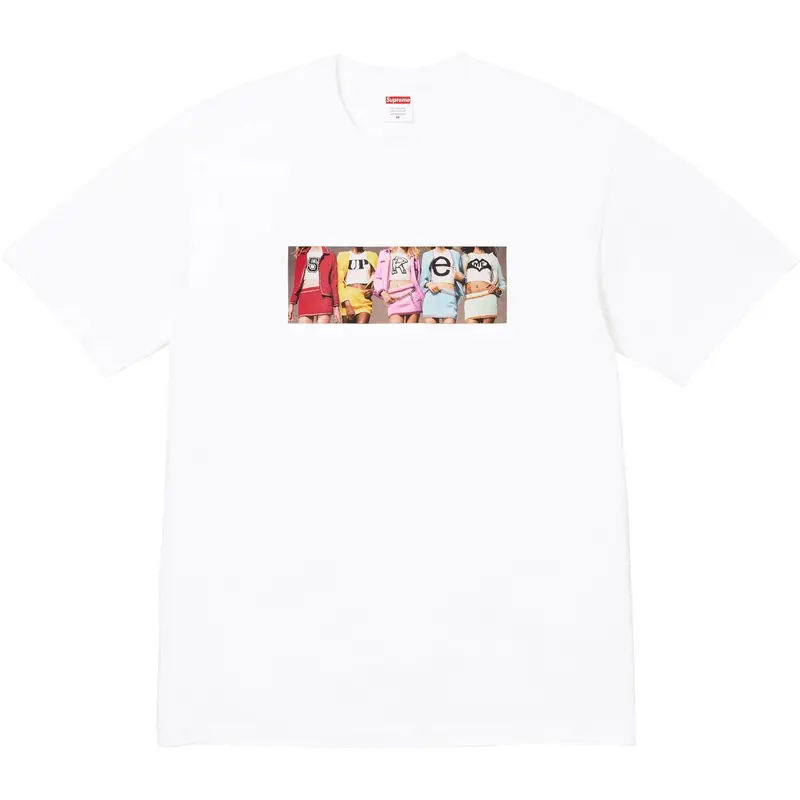 White Supreme Girls Graphic T-Shirt