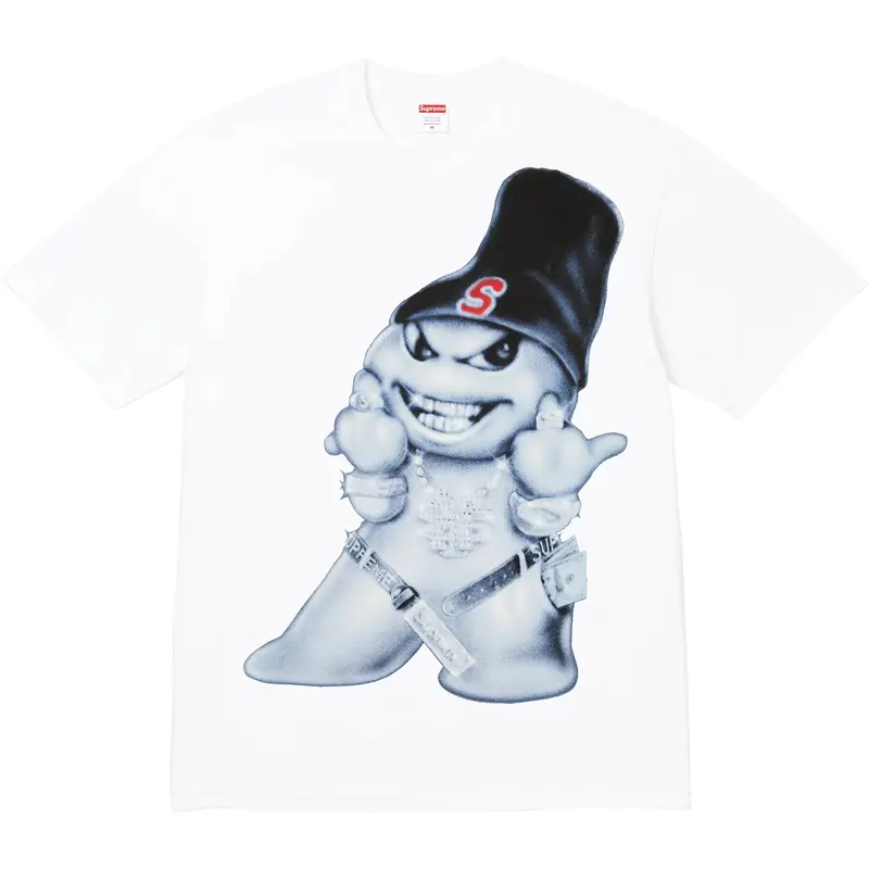 White Supreme Snowman Holiday T-Shirt