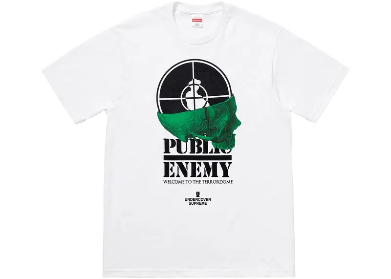 White Supreme x UNDERCOVER x Public Enemy Terrordome T-Shirt