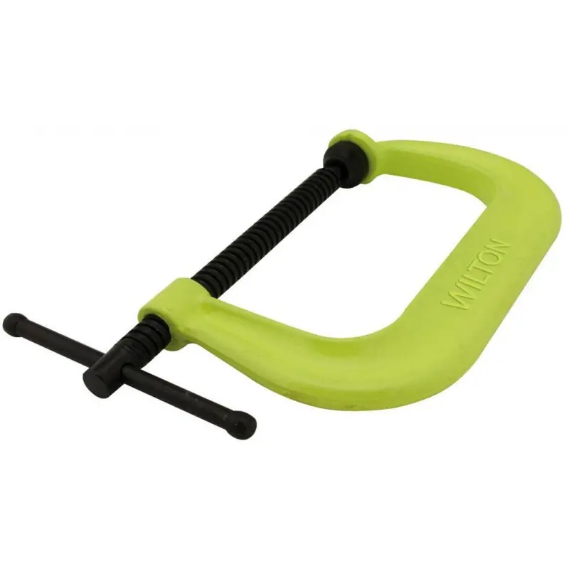 Wilton Hi-Vis C-Clamp – 0–6-1/16 Inch Maximum Visibility Clamping (Model 14303)