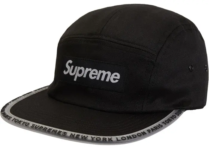 Worldwide Visor Tape Black Camp Cap