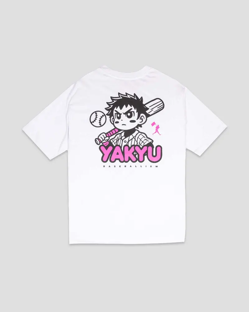 Yakyu Anime Edition – White Pima Cotton T-Shirt