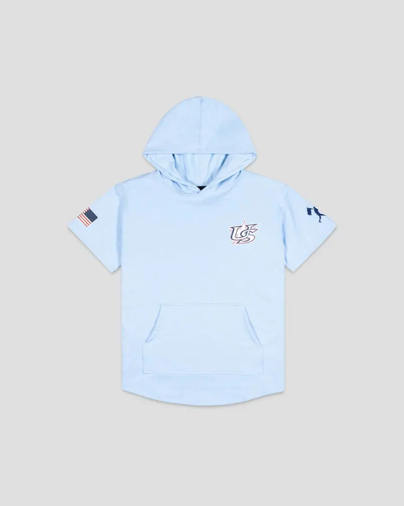 Youth Cotton Candy Short-Sleeve Hoodie – Baseballism & USA Baseball Collab