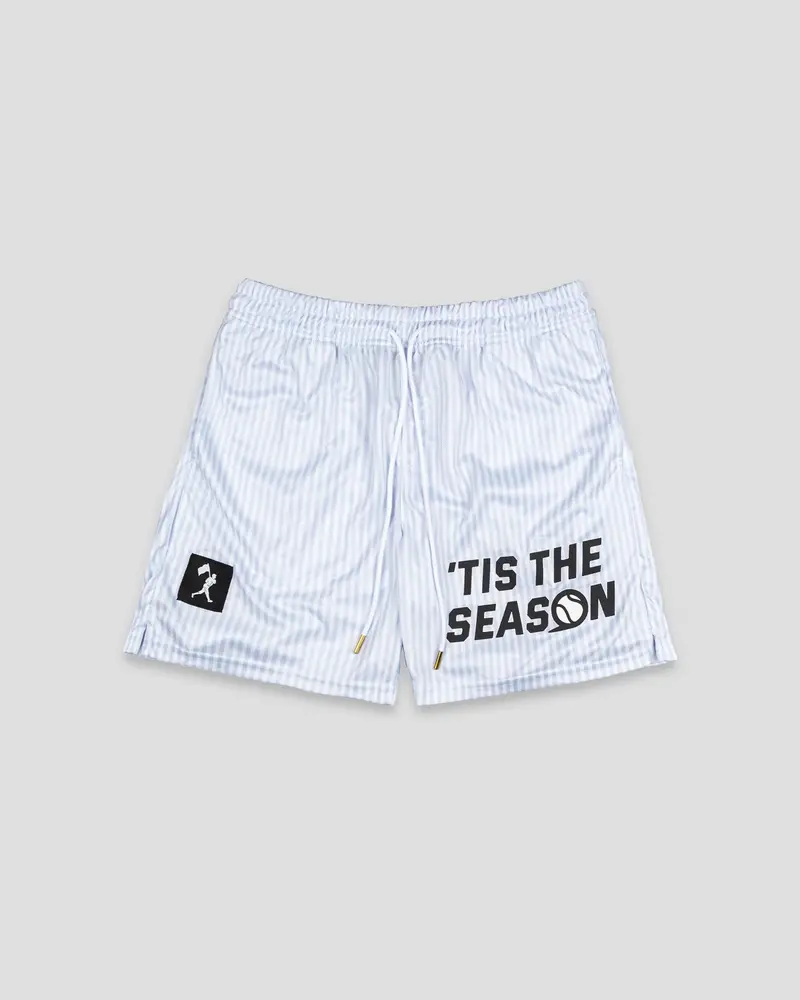 Youth Diamond Air Mesh Shorts – Holiday Baseball Theme