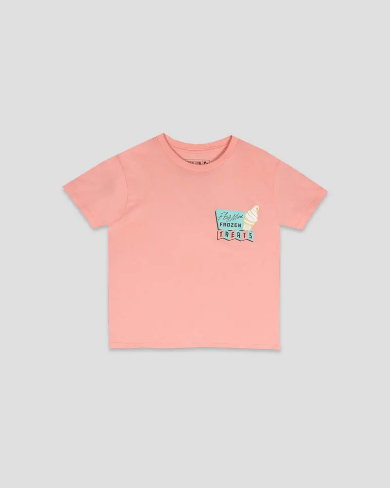 Youth Frozen Treats Ice Cream Sundae T-Shirt – Strawberry Design