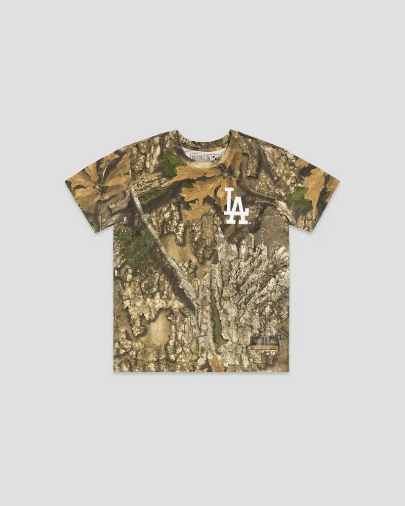 Youth Realtree APX T-Shirt with Los Angeles Dodgers Graphics